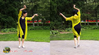 紫竹院广场舞《亚丽古娜》，梦璇老师正背面演示