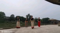 兰整理（草原的灵魂）在跳金刚舞示范：黄丽萍，张晓玲，兰创作（187）纪念