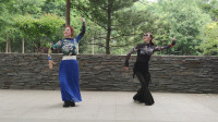 广场舞《鸿雁》双人版，姐妹俩优美的舞姿，非常好看