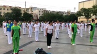 杭锦后旗中山广场舞跃健身队比赛训练场
