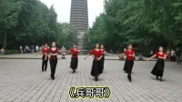 实拍北京紫竹院大妈跳广场舞《兵哥哥》跳的欢快活泼，喜笑颜开