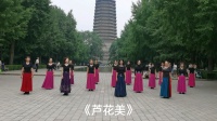 实拍北京紫竹院广场舞《芦花美》歌好听，大妈跳的也美