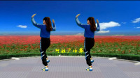动感32步弹跳广场舞《谁家的姑娘DJ》舞步飘逸时尚新颖，背面演示更清晰