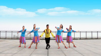 凤凰六哥原创广场舞《西海情歌》藏族舞团队版！