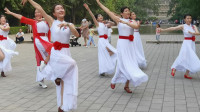 北京玲珑公园杜老师舞团广场舞，没有老杜领舞，剩下的人跳的怎样