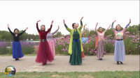 玲珑广场舞《西域玫瑰》，在北京国际鲜花港快乐起舞！