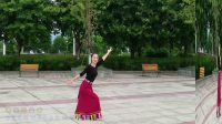 藏香广场舞《天边的情歌》实景舞裙换颜色 视频 编舞：雨夜