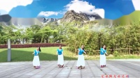 雨夜原创广场舞《扎嘎拉雪山》藏族舞正面教学