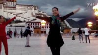 在海拔3千多米的布达拉宫广场,跳上自编的广场舞（我要去西藏）