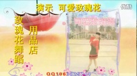可爱玫瑰花广场舞【清清的河水哟】个人版正反面演示 背面演示