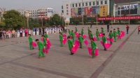 广场舞舞动中国安大庄红牡丹（俯视）