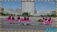 哈尔滨冰雪广场舞【红梅赞】集体扇子舞