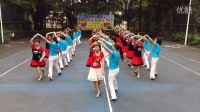 广州新盛广场舞，十八姑娘一朵花(双人舞46拍，大团体]