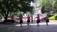 重庆云上姐妹广场舞《敖包情》三步正背面演示，编舞：重庆叶子