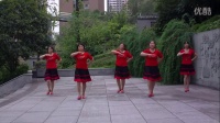 重庆云上姐妹广场舞《北京的金山上》正背面演示
