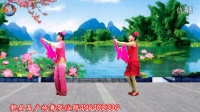 靓晶晶广场舞《红红的中国结》原创双扇舞