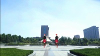 梦娟最新单人水兵广场舞《红红线》双人对跳
