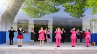沐集中学广场舞《红姑娘儿》，原创编舞：花开有声，演示：沐集中学健身队