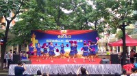中兴健身舞蹈队广场舞《跳到北京》花球舞12人变队形