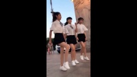 三个美女穿职业装跳广场舞, 越看越好看