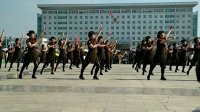 2017年全旗广场舞大赛新洲舞蹈团比赛视频《军舞》