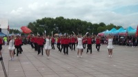 依兰政府广场舞蹈队8、8全民健身日演出