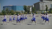 法库阳光艺术团广场舞表演。站在草原望北京
