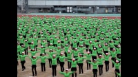 南站莲花队广场舞—浏阳河[编舞 格格]南山健身队参加两千人广场舞演示