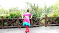什邡湿地公园广场舞《梦中的额吉》蒙古舞蹈