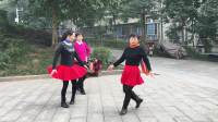 杨林广场舞 交际舞 一拖二 慢三《黄玫瑰》