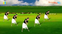 安江燕儿广场舞《美丽的草原我的家》形体舞变队形_标清_标清