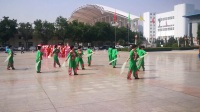 舞蹈《杨柳青》，展示单位：七星广场俏夕阳舞蹈队。晋城市妇女文体协会2018年广场舞展示。2018年6月14日。
