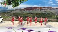 兰轩广场舞《太阳姑娘》藏族舞附背面演示