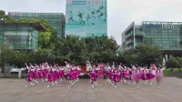 上海红舞鞋广场舞35人版【放歌大草原】编舞：饶子龙