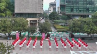 上海红舞鞋广场舞【又见北风吹】55人版：编舞：饶子龙老师