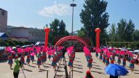晋中市昔阳县乐平镇体育健身活动展示广场舞表演《秧歌大》40人瑶湾村健身队