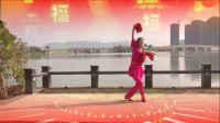 孔雀舞步广场舞《红红火火中国年》演示：兰兰