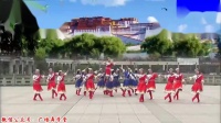 江西高安飞扬广场舞《再唱山歌给党听》，变换队形版藏族舞