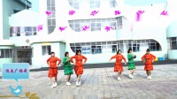 糖豆官方认证江苏南通高级舞队—海安《迎春广场舞》 《花桥流水》（一拖二）