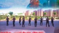 济南市锦屏家园广场舞《水兵舞水月亮》正背面演示