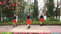 谢岗大龙幸福玫瑰广场舞《桃花姑娘》单人水兵舞附件分解和背面演示