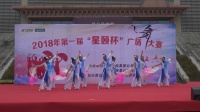 青花瓷（佛光舞蹈队）----峨眉山市2018第一届“星颐杯”广场舞大赛   洪哥摄像