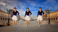 红豆广场舞精选《天蓝蓝》32步步子舞