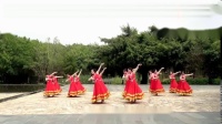 深圳山茶广场舞《窗外》原创变队形大裙子舞蹈，超好看