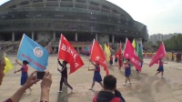 淄博市广场舞队旗入场