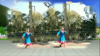 万福泉源雪莲广场舞（天堂赞歌）藏族舞正背面演示