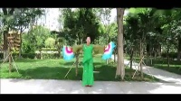广场舞视频大全刘荣广场舞在海一方正背面演示教学 双扇舞