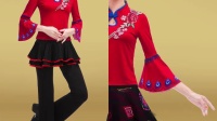 纤伽广场舞服装新款套装2019春夏季短袖中老年女舞蹈跳舞衣服裙子