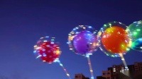 君晓天云网红透明波波球带灯火爆款发光气球夜市卡通广场热卖批发闪光装饰