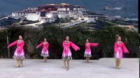 拉萨夜雨-兰州莲花广场舞《拉萨夜雨》原创藏族舞蹈 附背面教学